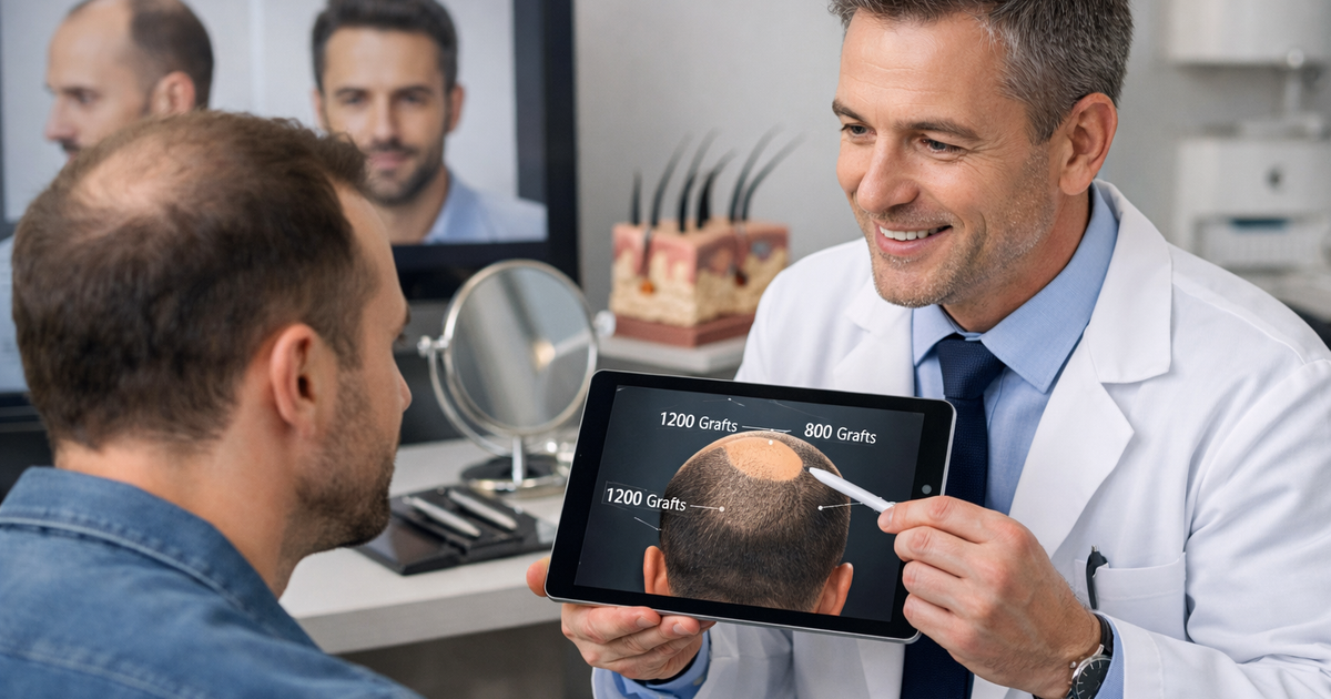 How to Accurately Estimate Your Hair Graft Requirements for a Natural Hair Transplant