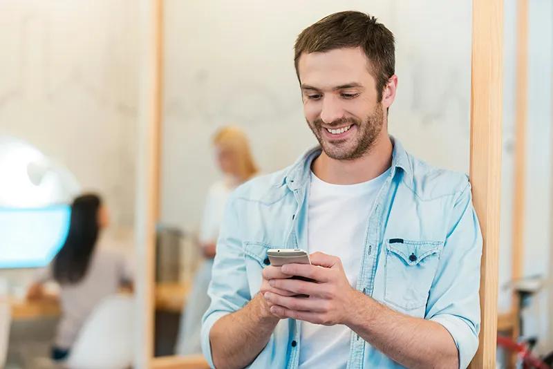 Man on phone