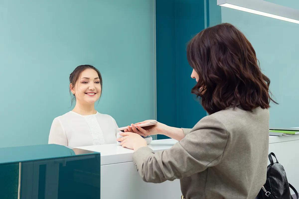 Payment at reception