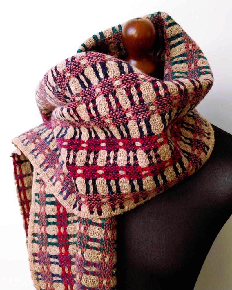 Dark checked scarf 2