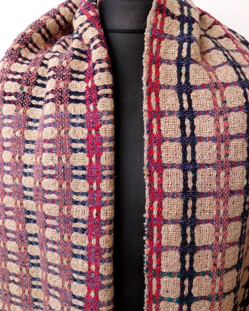 Dark checked scarf 3