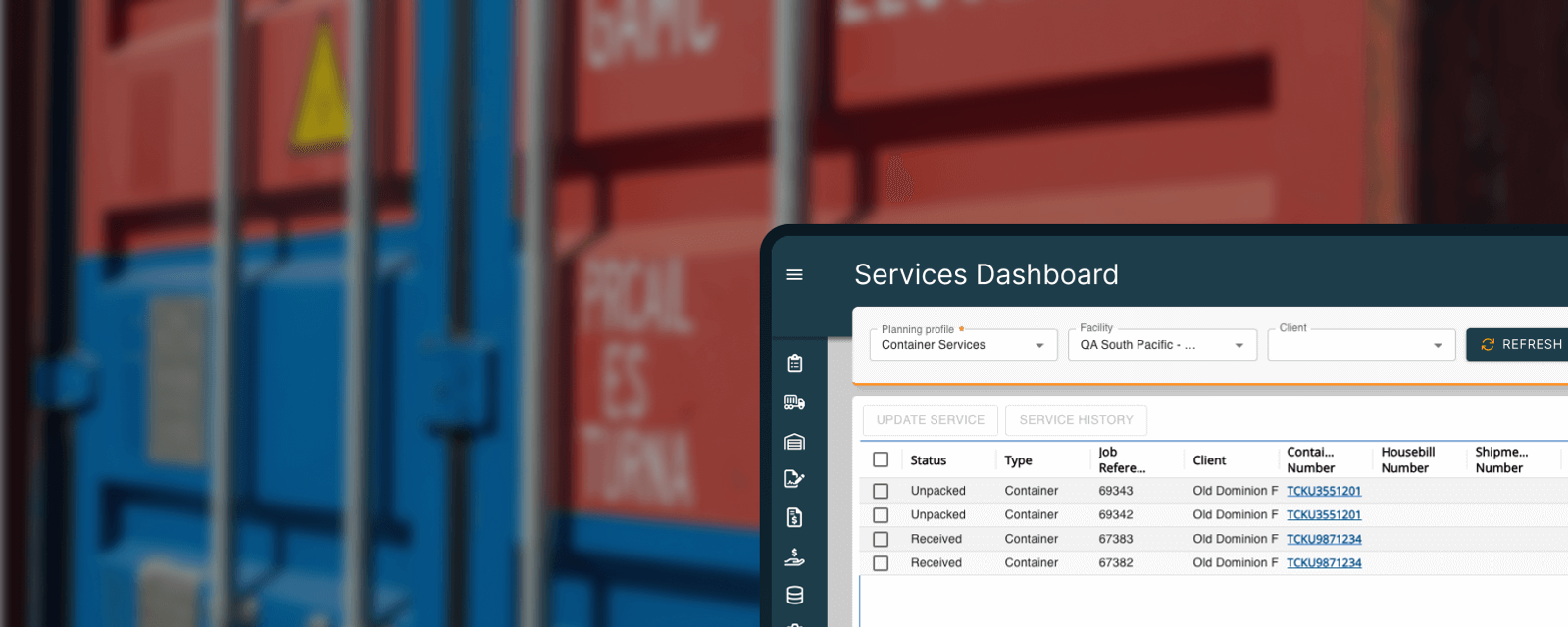 New in Origin TMS: The Container & Cargo Services Workbench