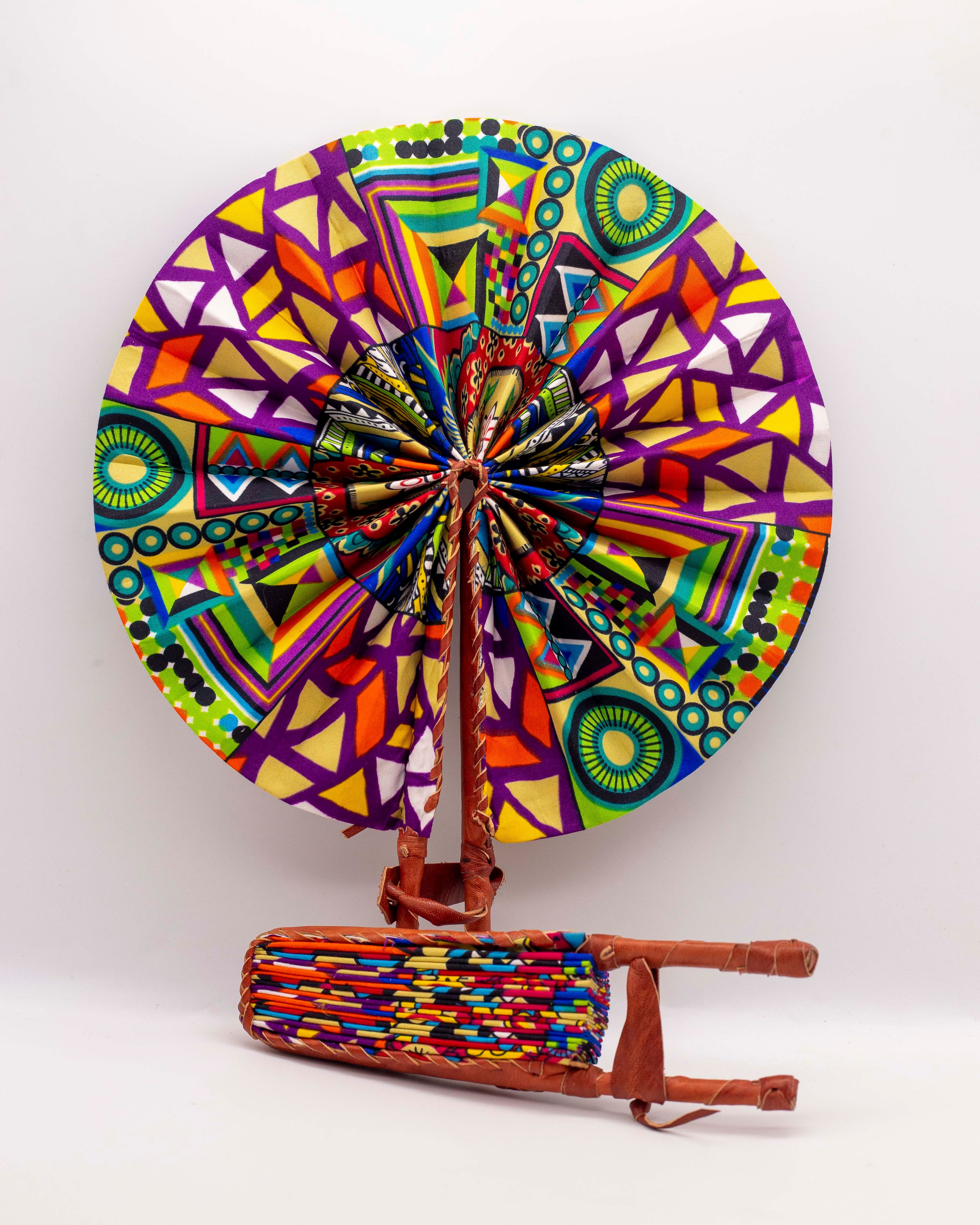 Print Multicolored Fans