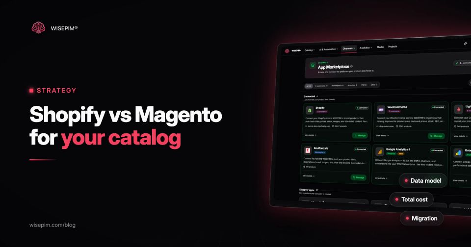 Shopify vs Magento: Catalog Model, Costs and Migration