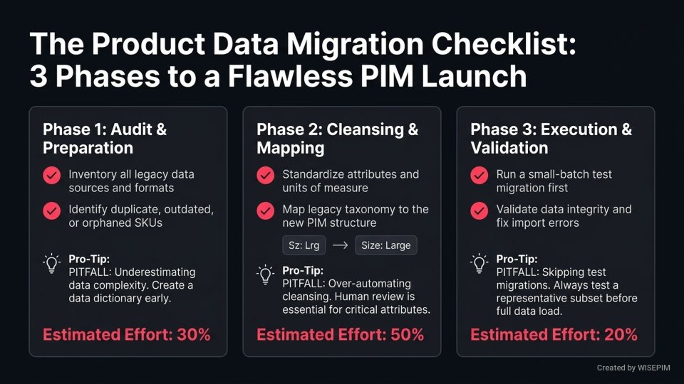 Product Data Migration infographic
