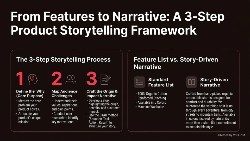 Product Storytelling infographic