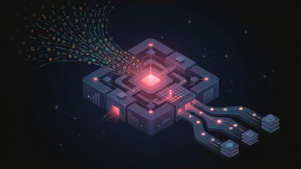 Hero image for Large Language Model (LLM) for Product Data — concept illustration for e-commerce glossary