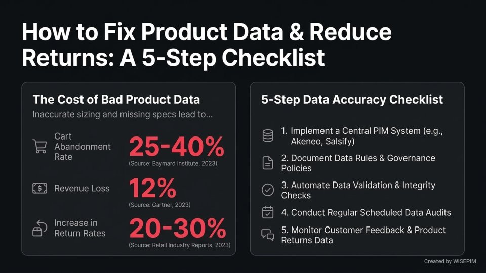 Product Data Accuracy infographic