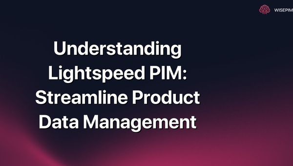 Understanding Lightspeed PIM: Streamline Product Data Management