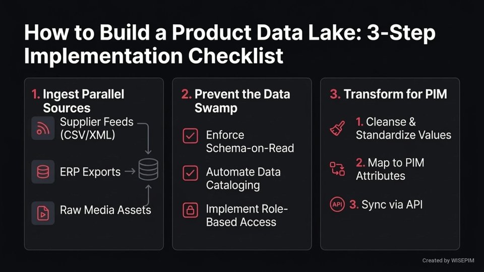 Data Lake for Product Data infographic