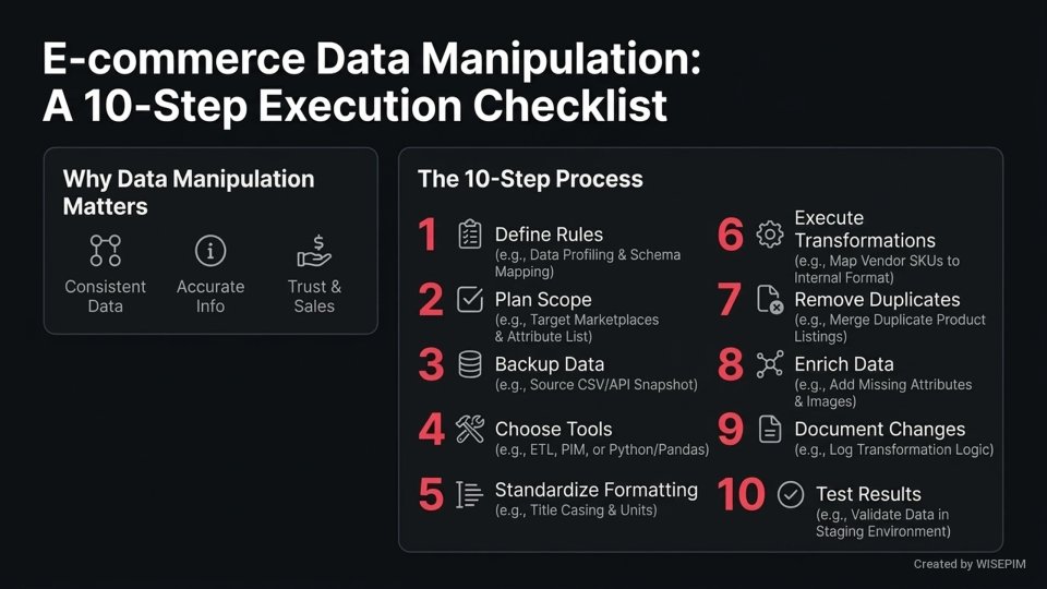 Data manipulation infographic