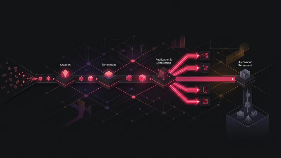 Hero image for Product Information Lifecycle Management (PILM) — concept illustration for e-commerce glossary
