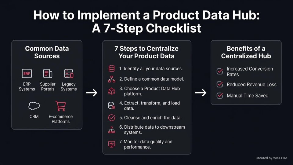Product Data Hub infographic
