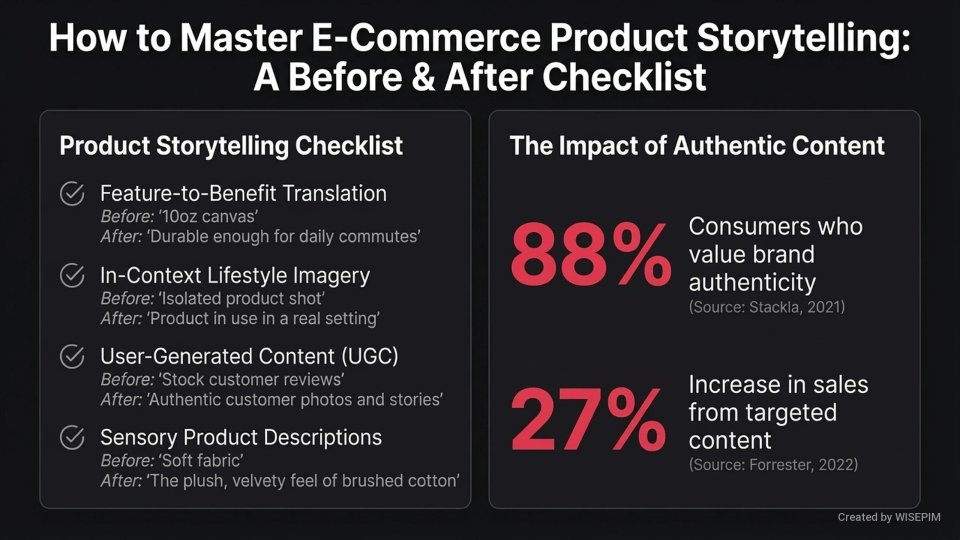 Product Content Storytelling infographic