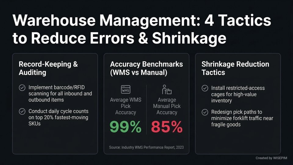 Warehouse management infographic