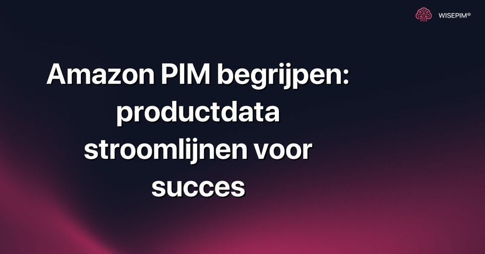 Hoe productdata stroomlijnen met Amazon PIM voor succesvol verkopen