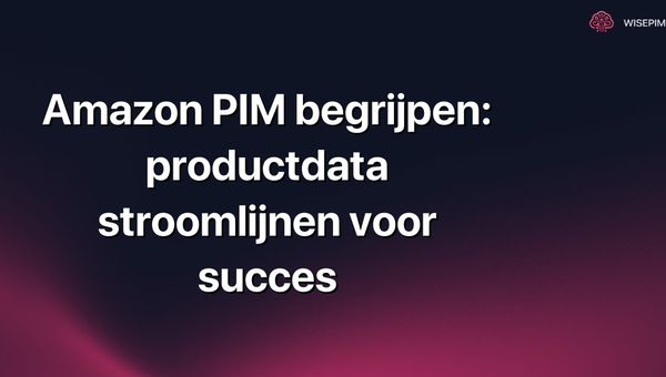 Amazon PIM begrijpen: productdata stroomlijnen voor succes