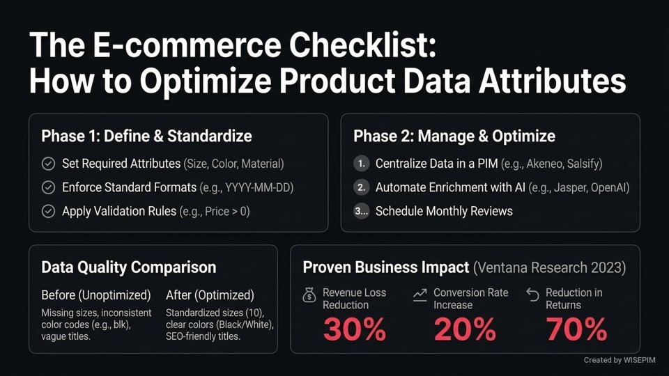 Product Data Attributes infographic