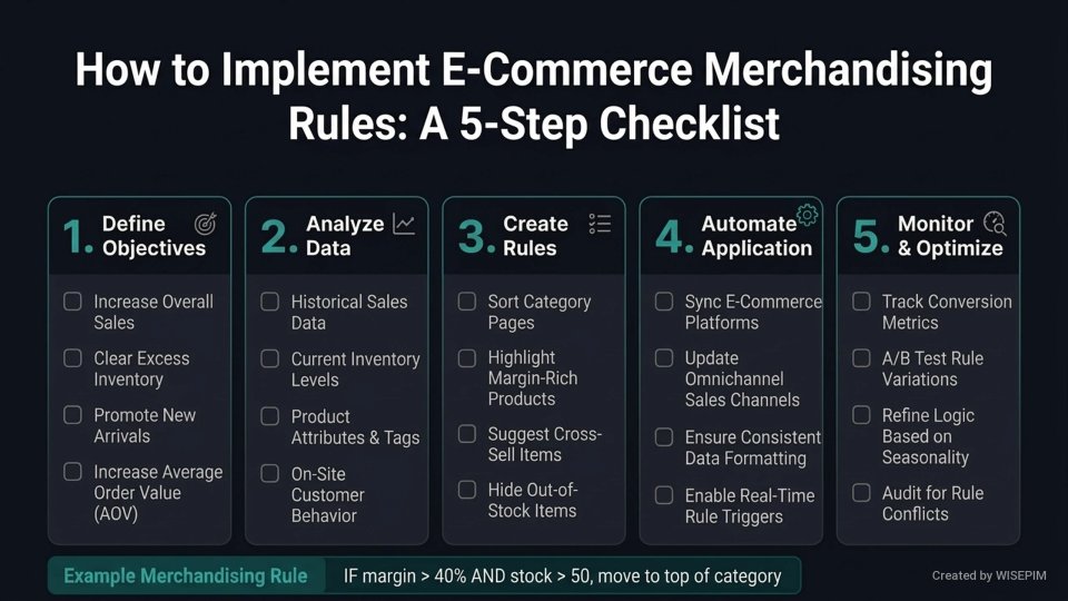 Product Merchandising Rules infographic