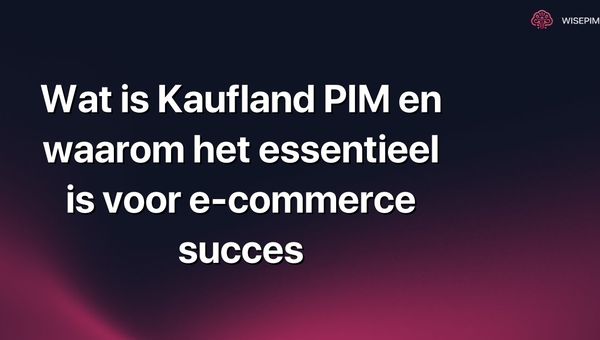 Wat is Kaufland PIM en waarom het essentieel is voor e-commerce succes