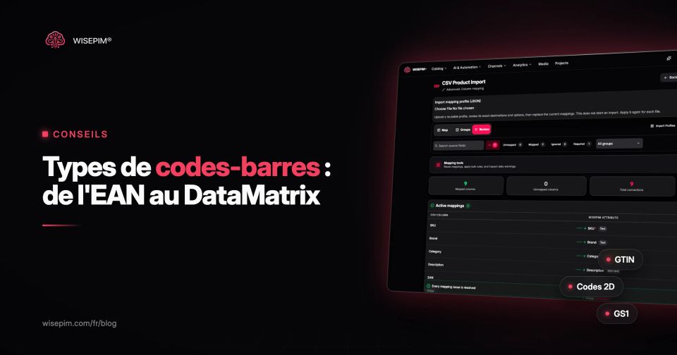 Quel type de code-barres ? EAN, UPC, ITF-14, GS1-128, QR et DataMatrix