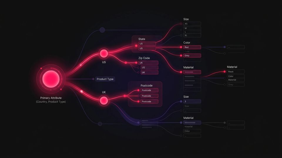 Hero image for Attribute Dependency Management — concept illustration for e-commerce glossary