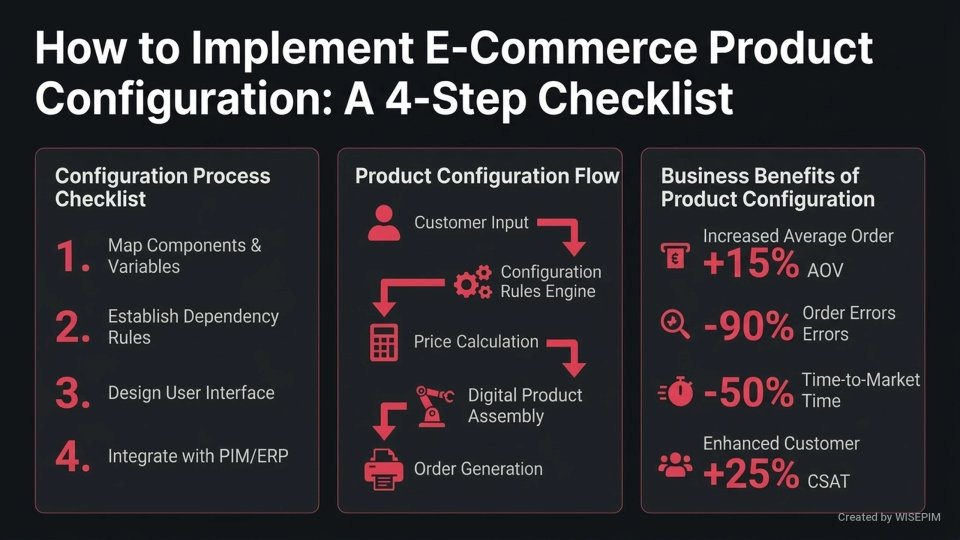 Product configuration infographic