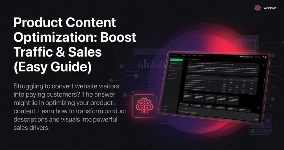 Product Content Optimization: Boost Traffic & Sales (Easy Guide)