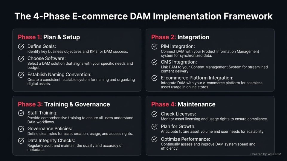 Digital Asset Management (DAM) infographic