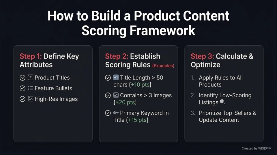 Product Content Scoring infographic