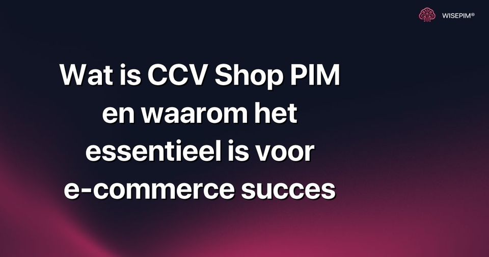 Hoe je CCV Shop PIM optimaal benut voor e-commerce succes