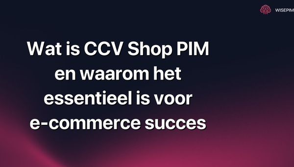 Wat is CCV Shop PIM en waarom het essentieel is voor e-commerce succes