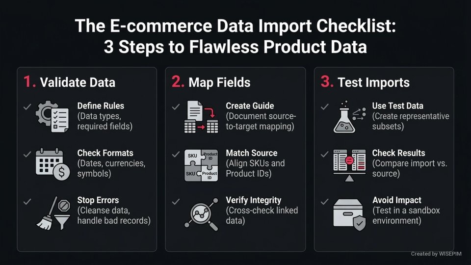 Data import infographic