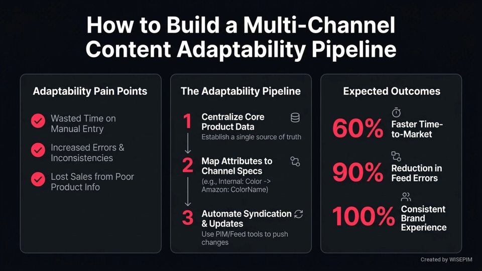 Channel Content Adaptability infographic