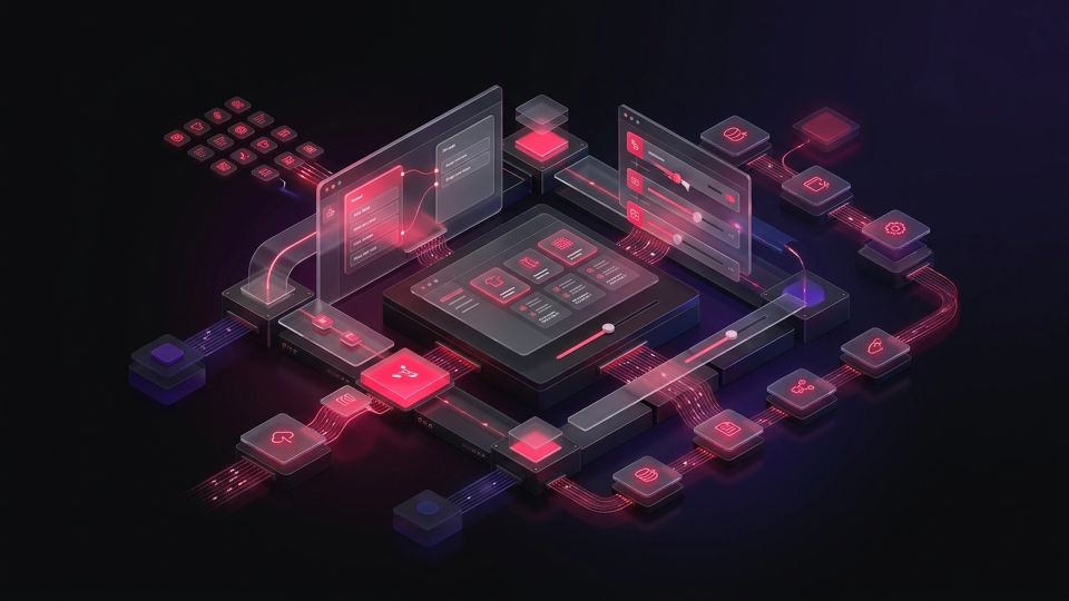 Hero image for Low-code PIM Configuration — concept illustration for e-commerce glossary