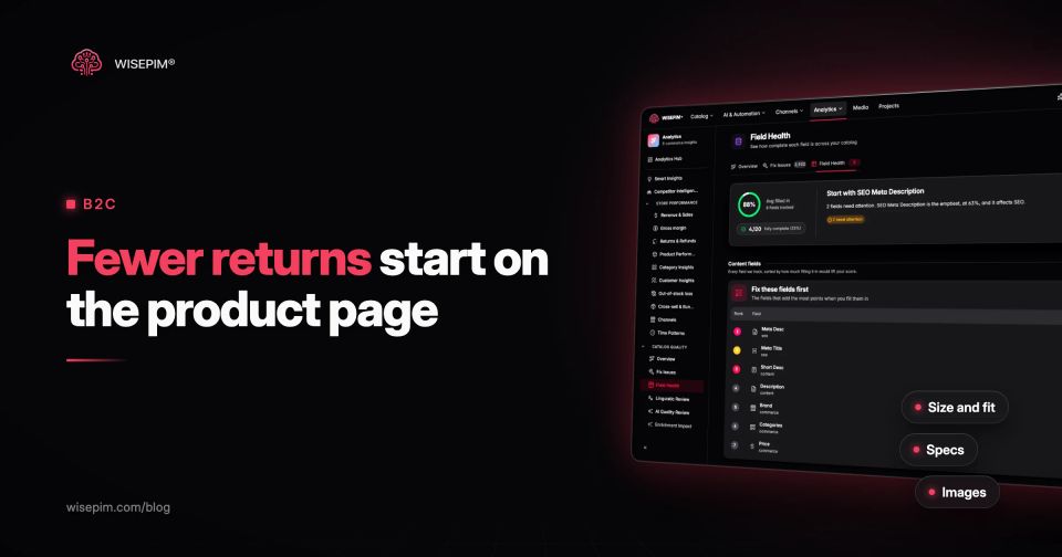 Ecommerce Returns Caused by Product Data: A Fix List per Reason