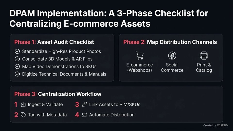 Digital Product Asset Management (DPAM) infographic