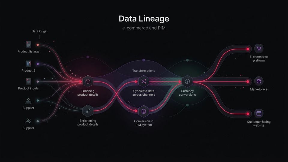 Hero image for Data Lineage — concept illustration for e-commerce glossary