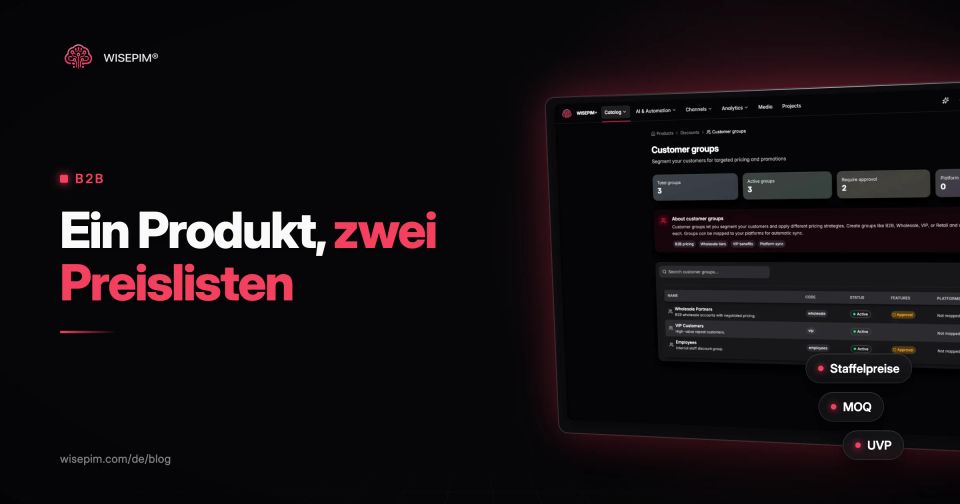 Großhandel vs. Einzelhandel: Preise, MOQ und Produktdaten, wenn du beides verkaufst