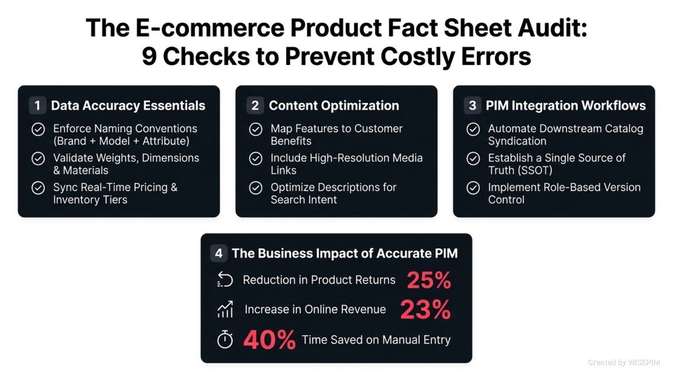 Product Fact Sheet infographic