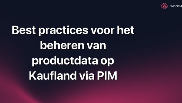 Best practices voor het beheren van productdata op Kaufland via PIM