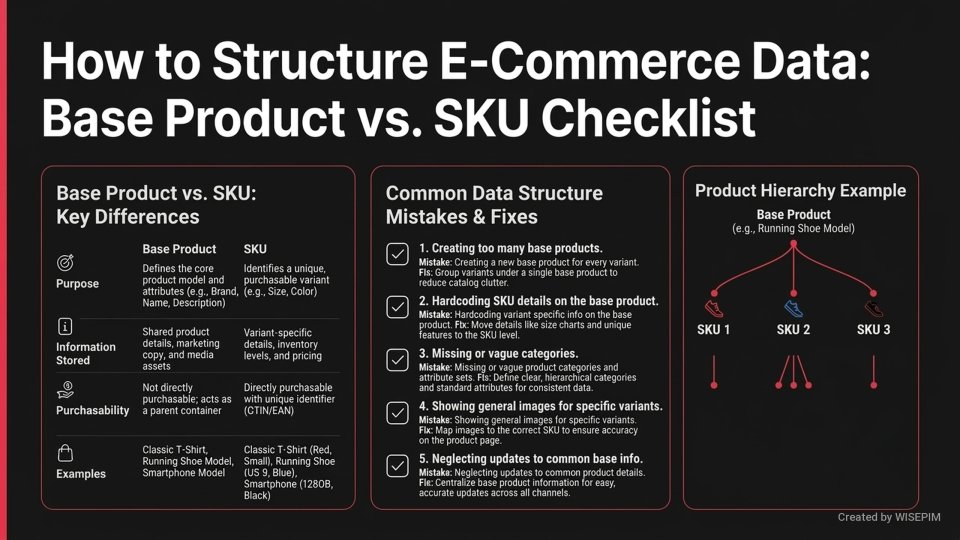 Base Product vs. SKU infographic