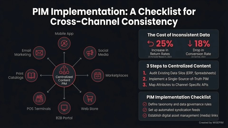 Cross-channel Content Consistency infographic