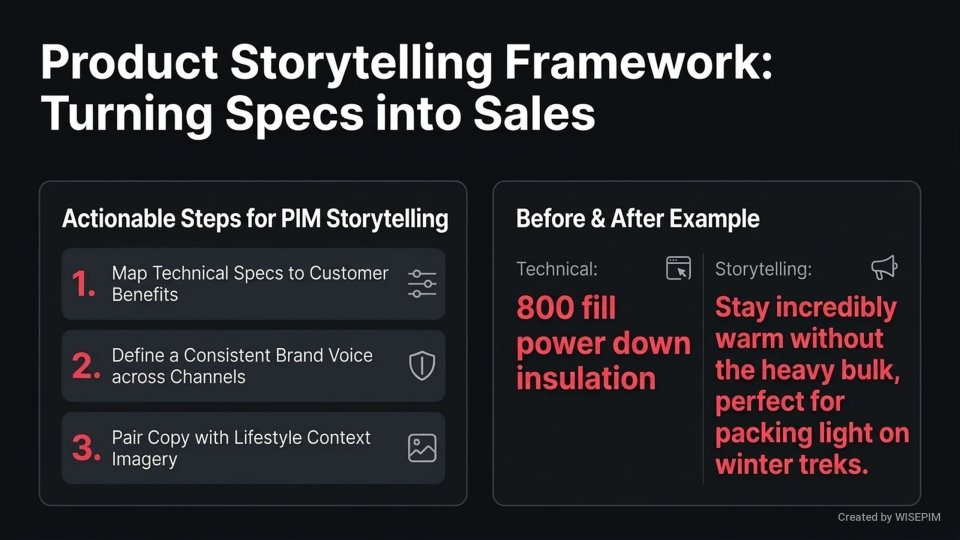 Product Storytelling Strategy infographic