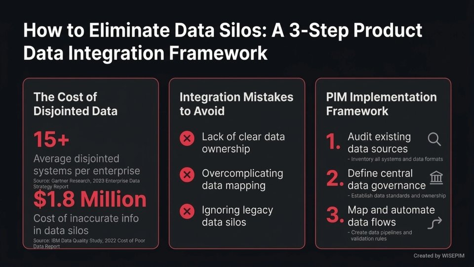 Product Data Integration Strategy infographic