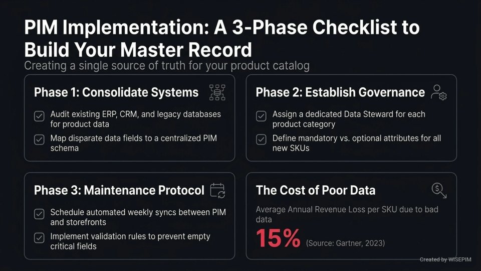 Product Information Master Record infographic