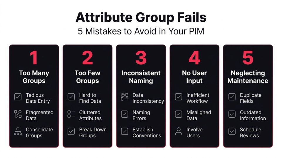 Attribute Group Fails: 5 Mistakes to Avoid in Your PIM