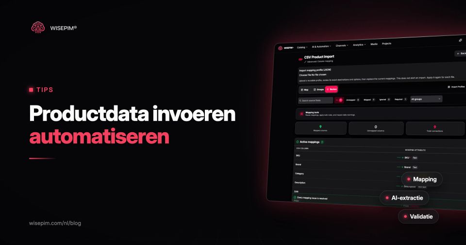 Data entry automatiseren: van leveranciersbestand naar live product