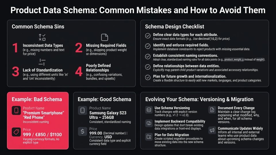 Product Data Schema infographic