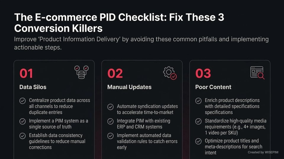 Product Information Delivery infographic